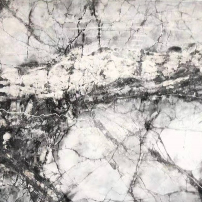 Autumn snow white marble